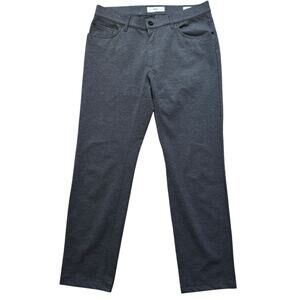 Brax Men's Heathered Gray Chuck Modern Fit 5 Pocket Jersey Trousers Pants 34x30*